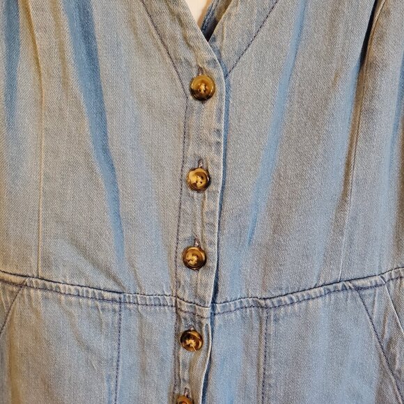 BCBG Max Azria Denim Jumpsuit - Picture 3 of 11